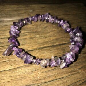 Handmade Amethyst Wrap Stone Bracelet